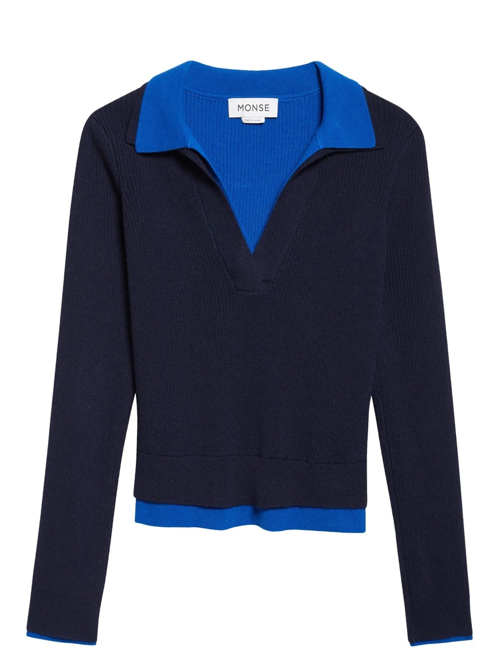 MONSE Doubled Cashmere Polo